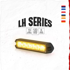ECE R10 ECE R65 <strong>Class</strong> <strong>2</strong> <strong>LED</strong> Surface Mount Grille 6 <strong>LED</strong> Flashing Hazard Beacon Lighthead Strobe Light Dim Function - Product Image 1