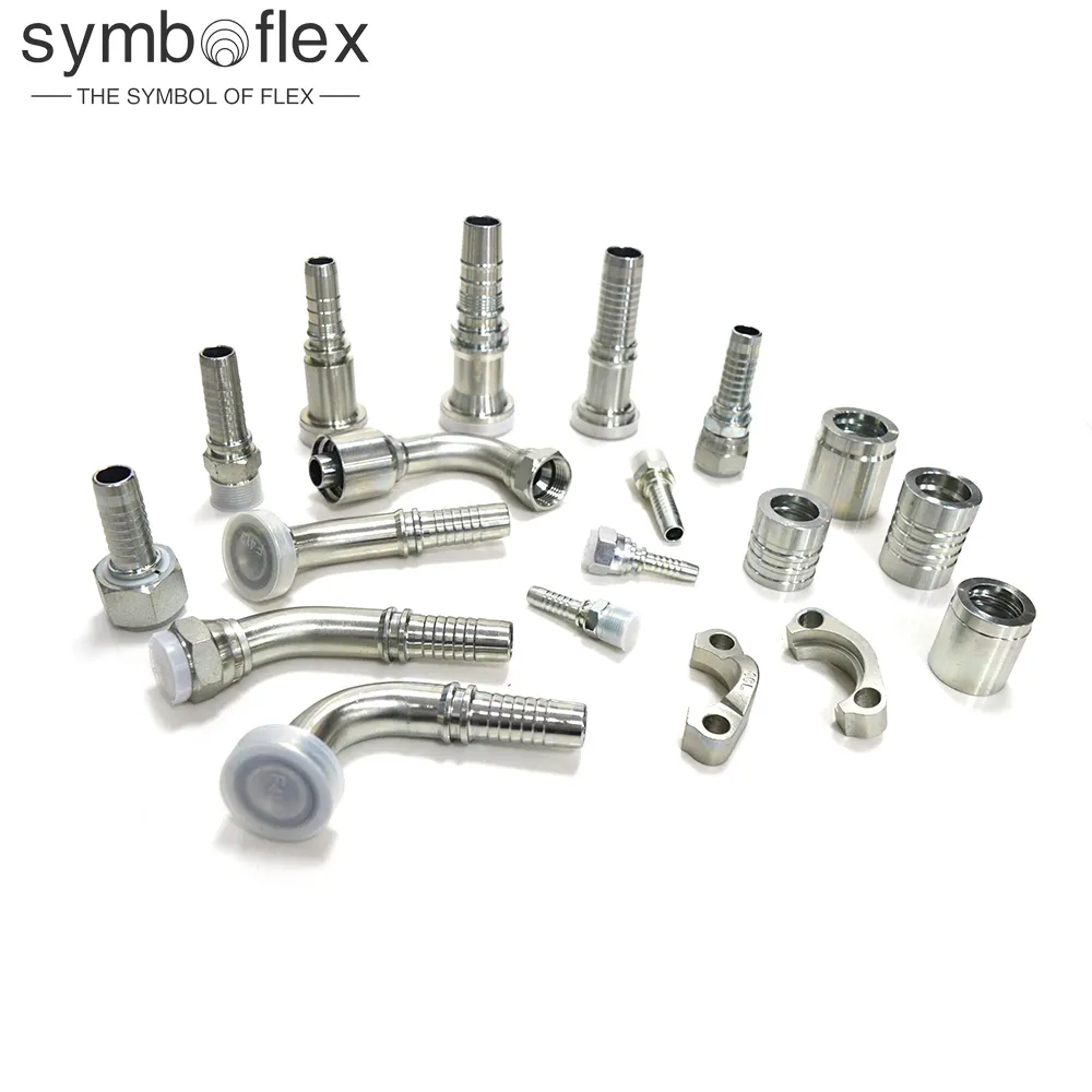 Carbon Steel Stainless Steel Hydraulic Connector Hydraulic Insert Hose Adapter NPT/ JIC/ SAE/ BSP/ Flange Hydraulic Fittings