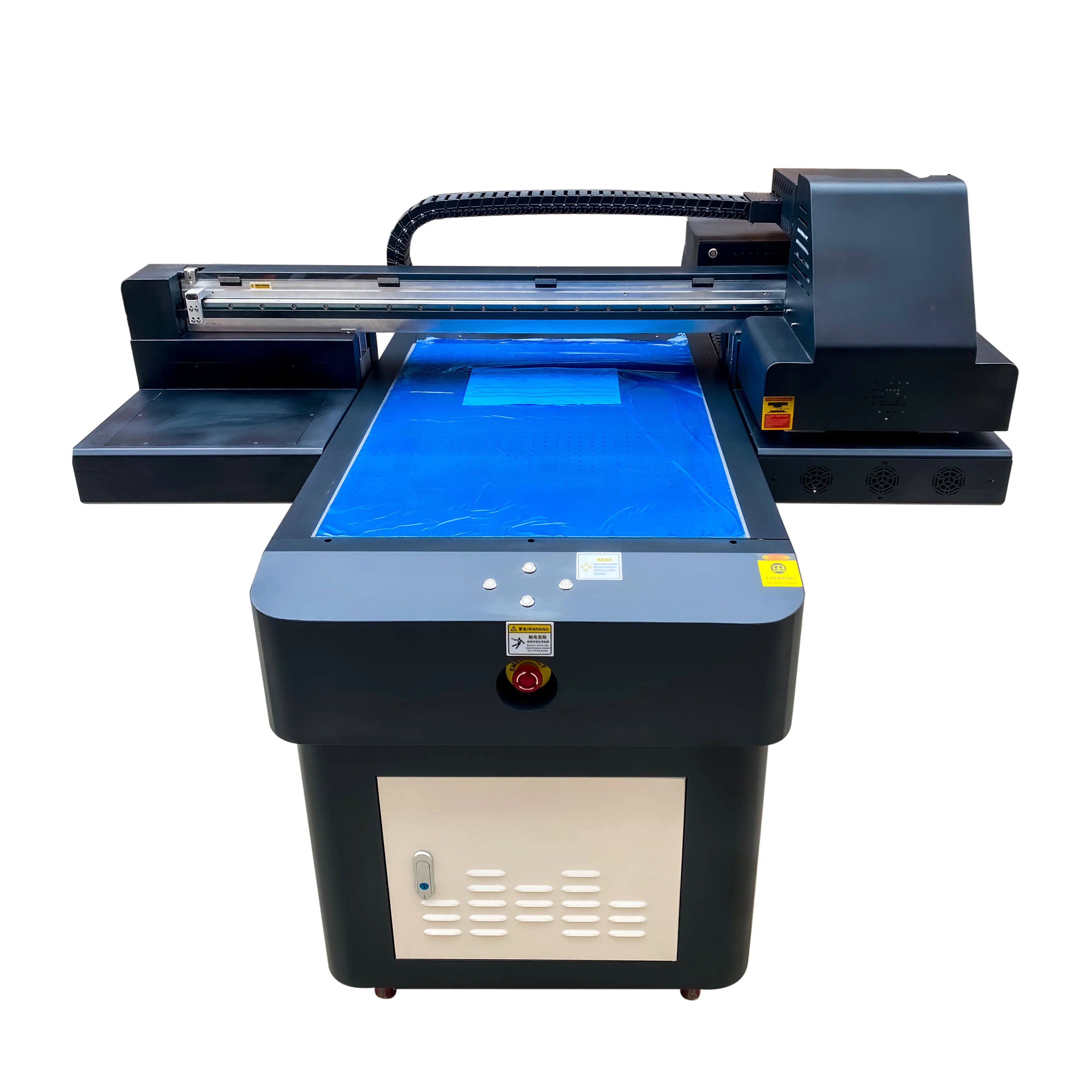 6090 Uv Digitale Printer Voor Gegolfd Plastic Vel Kartonnen Doos Schuimkarton