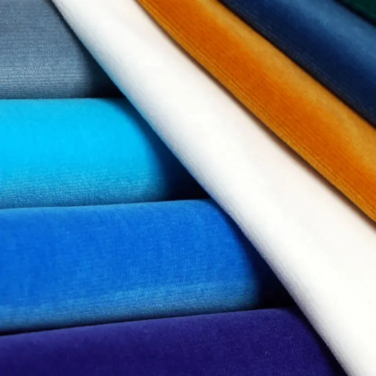 Tissu en velours de qualité supérieure, textile en coton tissé shengtai pour découpe de poils de canapé, vente en gros