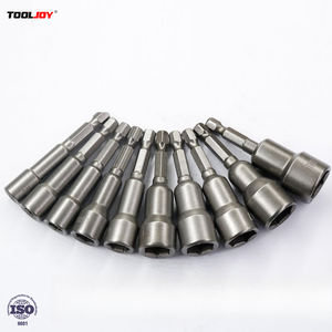 Hex manyetik çelik düz 8mm soket adaptörü somun Setter sürücü matkap ucu 1/4 inç Hex DIY endüstriyel sınıf DIN standart OEM güç - Product Image 1