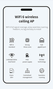 Comfast CF-E390AX N300 kapalı kablosuz yönlendirici Tp Wifi erişim noktası güvenlik duvarı fonksiyonu ile OEM tavan AP Wi-Fi AP - Product Image 4