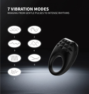 أوديكو قوية للرجال حلقة قضيب كبيرة هزازة الاستمناء حلقة الديك تهتز للأزواج الذكور - Product Image 6