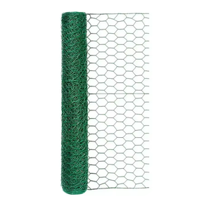 Vinyl Coated <strong>Hexagonal</strong> Chicken Mesh Galvanized Iron Wire Knotless <strong>Netting</strong> for Chicken Enclosure - Product Image 1