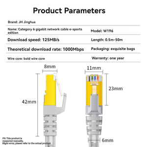 Kategorie 6 Netzwerk technik Router Netzwerk kabel Gigabit Twisted Shielded Jumper Computer Kategorie 6 Gigabit Netzwerk kabel - Product Image 4