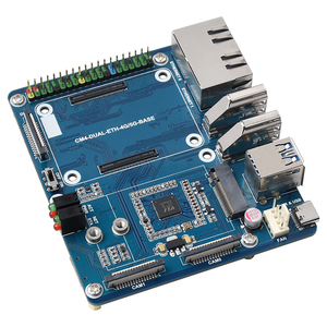 Raspberry Pi CM4 Dual RJ45 IO-Karte Dual Gigabit Ethernet M.2 5G/4G Base Board Elektronische Module Kits Entwickelt für Module - Product Image 1