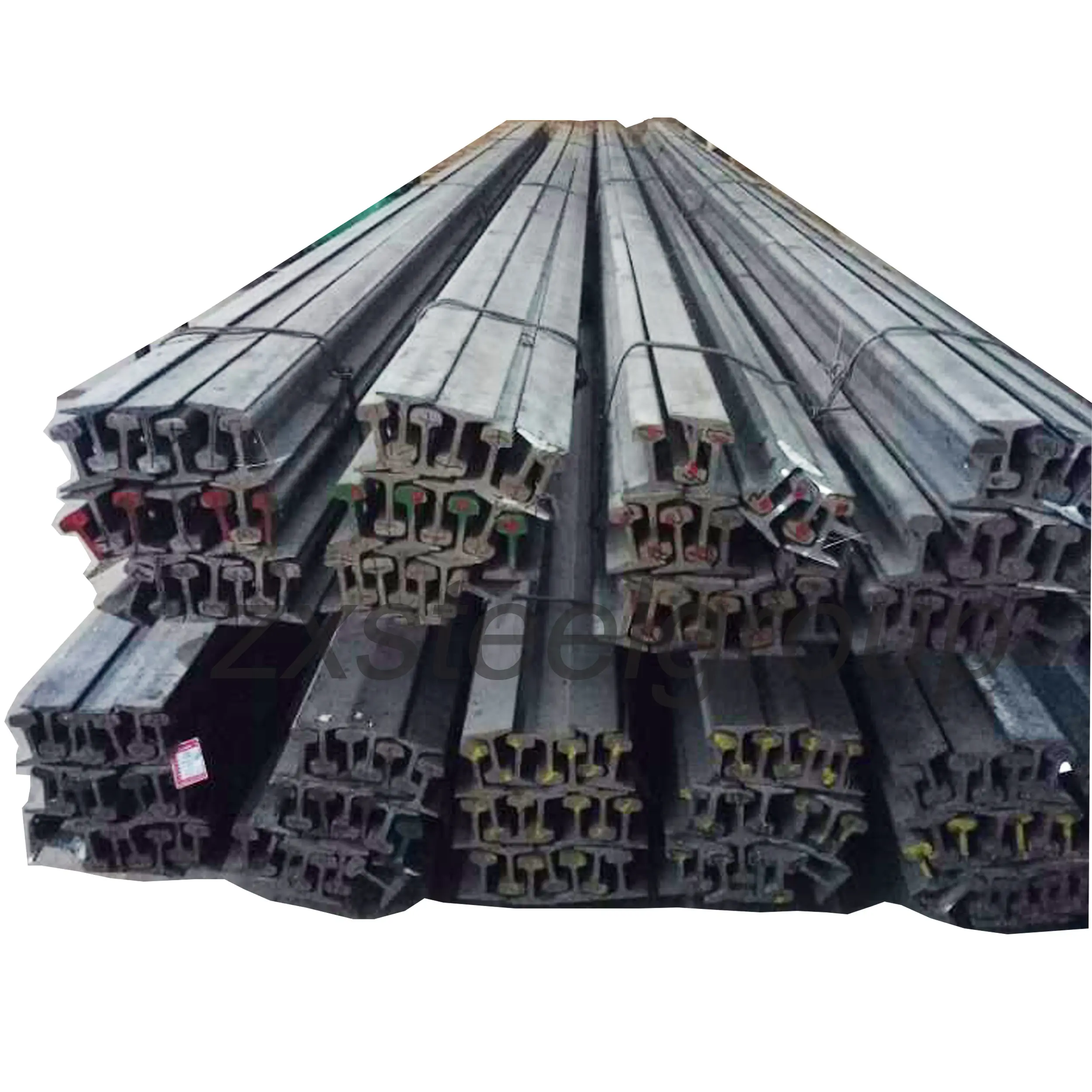 Q235/55Q Material 22kg Railway Light Steel Rail Track