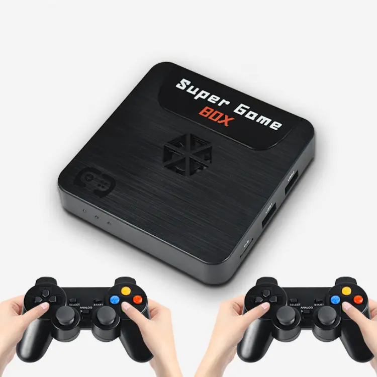 X5 Retro กล่องเล่นเกม3D HD ทีวีคอนโซลวิดีโอเกม WiFi Super Game Box 64GB สำหรับ PS1 /Pps/ N64 /Dc กับ9000 + เกม