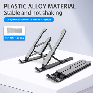 Ajustável Laptop Riser ABS + Silicone Dobrável Portátil Laptop Titular <span class=keywords><strong>Notebook</strong></span> <span class=keywords><strong>Stand</strong></span> Suporte para Laptop para Mesa
