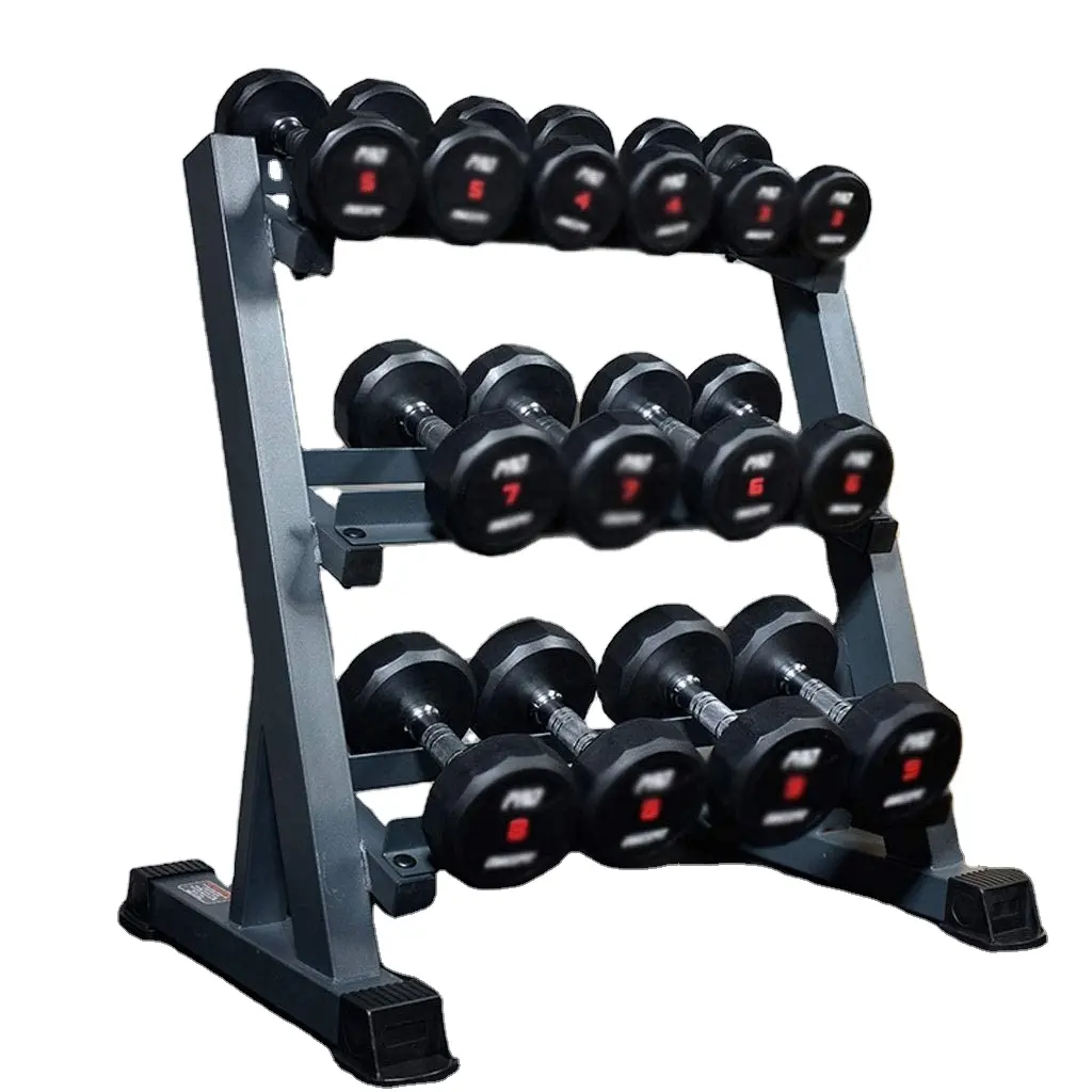 Hot Sale Commercial 3 Tier Stand Fitness Gym Equipment 3 Tier Equipment Dumbbell Rack