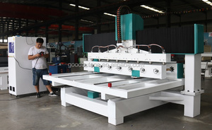 GC1225 <strong>Table</strong> Sofa Chair Legs 6 8 Head 4-<strong>axis</strong>-<strong>cnc</strong>-<strong>router</strong>-machine <strong>with</strong> Rotary