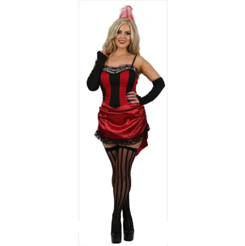 Frauen Sexy Burlesque Wild West Showgirl kann Kostüm Kostüm Outfit Kostüm