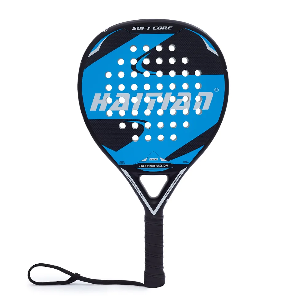 Raquetas de pelota de Pádel populares Deporte al aire libre Raqueta de Pádel de tenis de playa de fibra de carbono de alta calidad