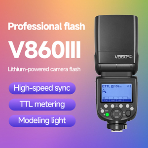 GODOX V860III แฟลชซิงโครนัสความเร็วสูงรุ่นที่สาม/วินาที TTL เข้ากันได้สำหรับกล้อง Canon Fujifilm DSLR - Product Image 2