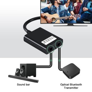 Concentrador divisor de Audio de fibra óptica Digital Toslink, 1 entrada, 2 salidas, Resolución 4K, adaptador de Cable divisor óptico AUX SPDIF de PVC - Product Image 4