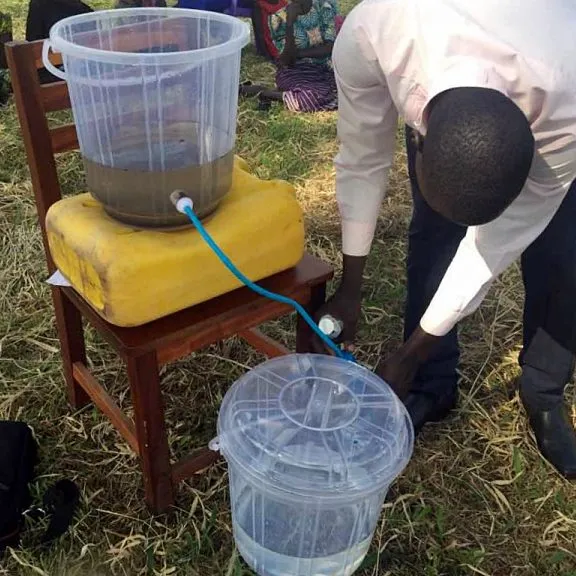 Filtro de agua personal de supervivencia al aire libre, bolsa de gravedad de paja, filtro de agua para senderismo, membrana UF de fibra hueca portátil