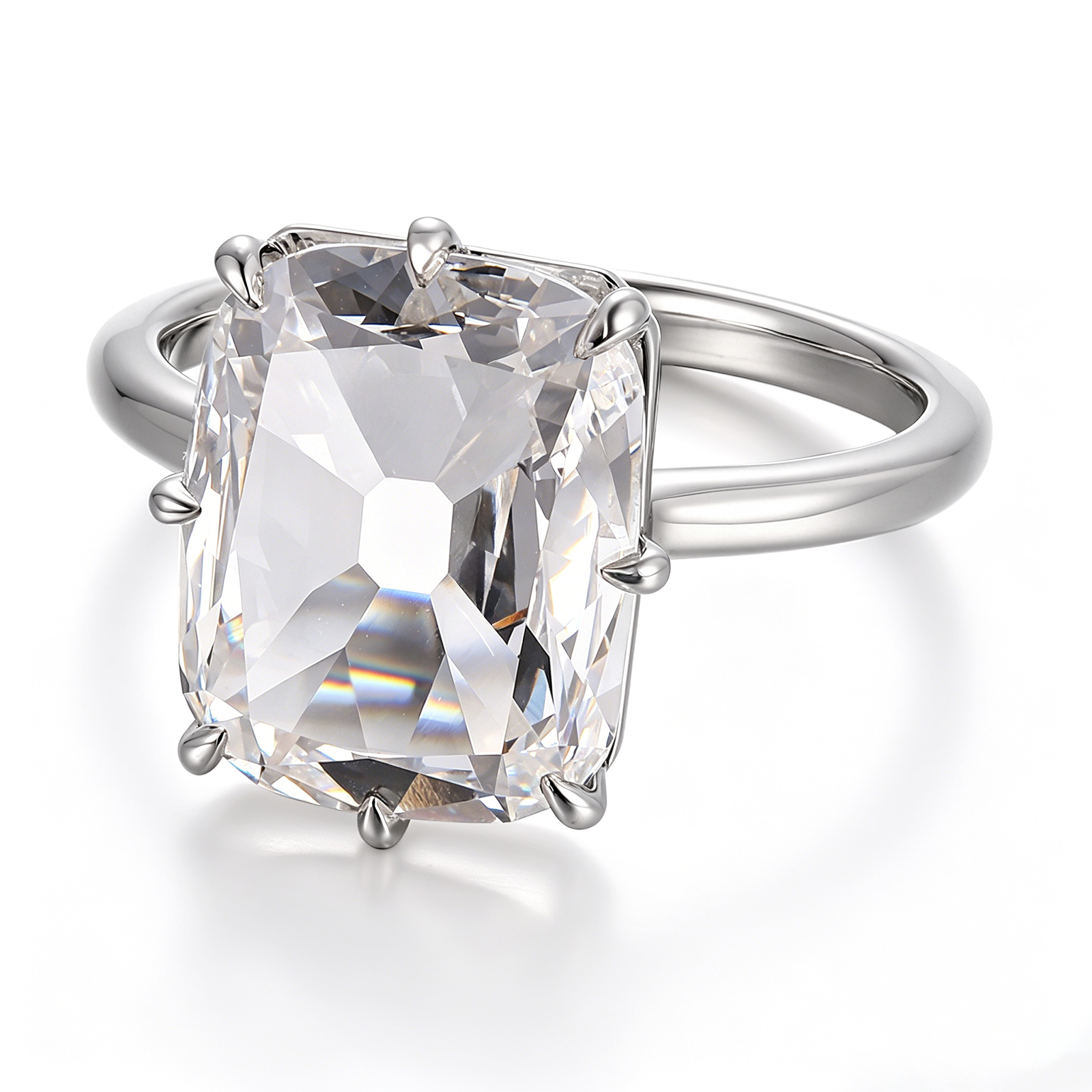 Real solid 14k gold lab diamond ring