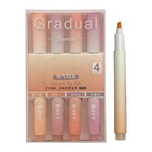 Gradual Color <strong>Highlighters</strong> <strong>Chisel</strong> <strong>Tip</strong> Marker <strong>Highlighters</strong> for Journal Bible Notes Assorted Color - Product Image 1