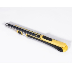 Güvenli kesim için mıknatıs siyah Blade Snap-Off kesici ile 9mm Znic alaşım emniyet otomatik dönüş yardımcı bıçak - Product Image 2
