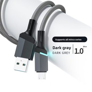 クロスボーダー編組高速充電データケーブルType-C PD16 Ice Blue Light 3A for Huawei for Xiaomi for Apple forモバイル充電 - Product Image 2