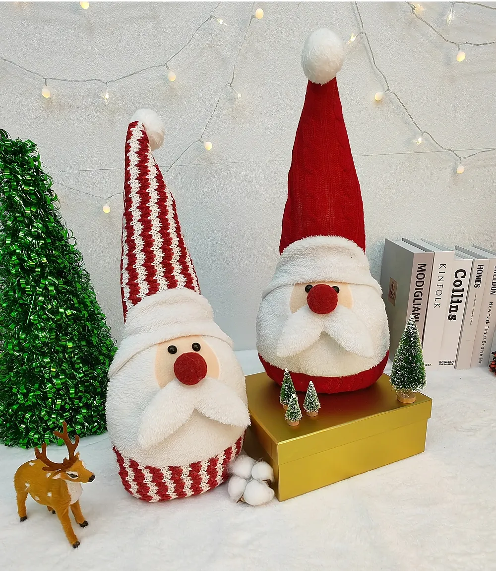Decoración navideña de gnomos de santa de estilo clásico superventas decoración navideña encantadora decoración de festivales de Papá Noel