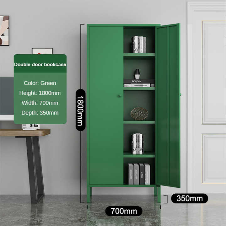 Lightweight Modern Style Bookcase Steel Bookcase Children's Metal Bookcase Minimalist Stainless Steel Frame Living Room Library