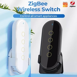Беспроводной переключатель Tuya ZigBee для умного дома, 4 клавиши, 12 сцен, дистанционное управление, умное приложение, сенсорный выключатель света - Product Image 4