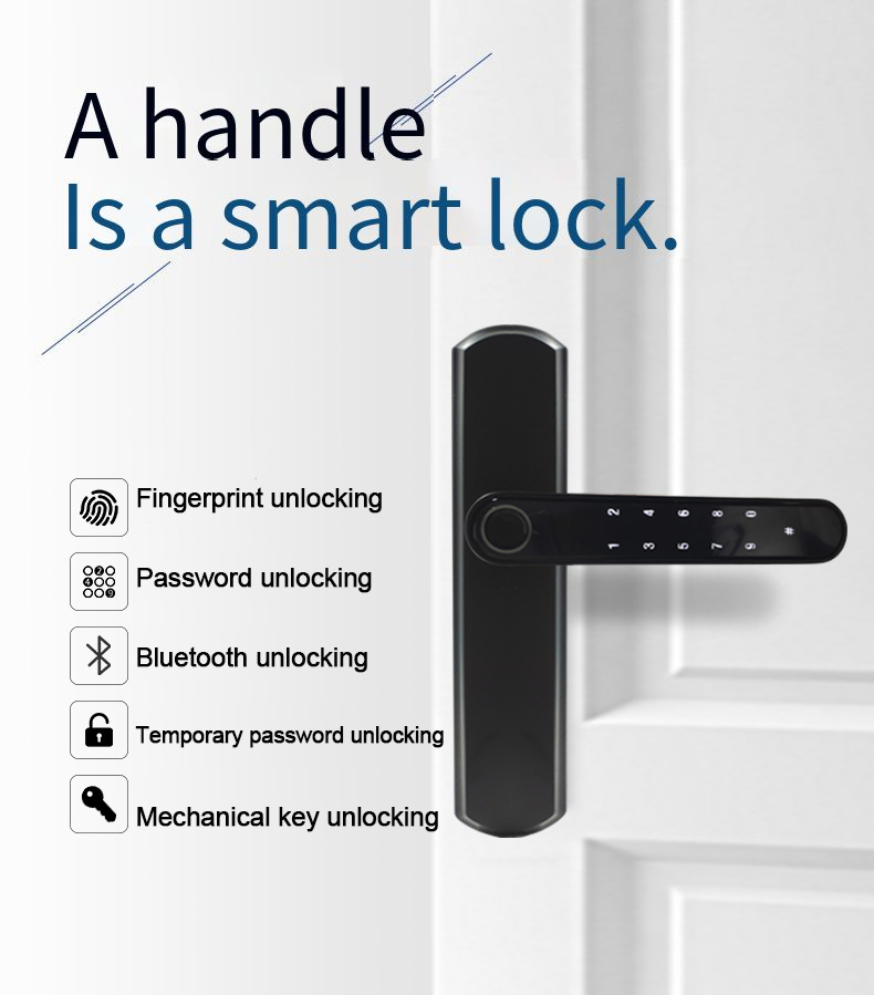 pay by card Password lock fingerprint door lock Room door Wooden door lock smartsteps
