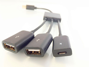 批发3 in 1 USB型C OTG集线器分离器延长线连接鼠标键盘usb C 3.1集线器数据线 - Product Image 3