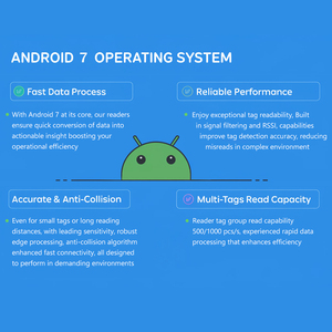 AndroidワイヤレスRFIDリーダーサポートSDK開発読み取り時間/Aistance調整可能データ自動アップロード4G UHF RFIDタグリーダー - Product Image 6