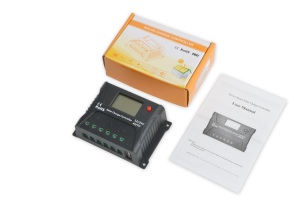 Солнечный контроллер PWM 60A 50A 40A 30A 20A 10A Контроллер заряда и разряда 12V 24V Автоматический ЖК-солнечный регулятор Солнечный контроллер - Product Image 2