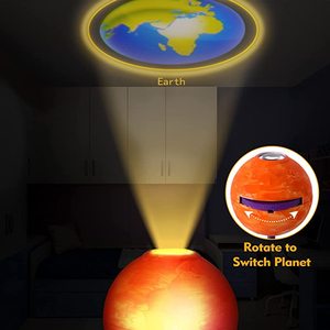 子供のための8つの惑星とペイントとブラシSTEM DIYクラフトを備えた子供用プラネタリウムプロジェクター用ソーラーシステムモデルキット