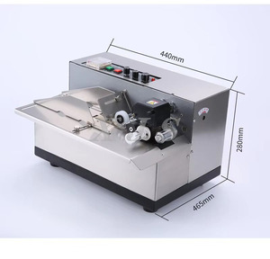 MY-380F Paper Cards Counter Solid Ink Roll Batch Number Expiry Date <strong>Coding</strong> Hot Stamping Machine Papers Empty Bags Sachets - Product Image 5