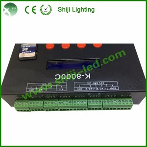 Светодиодный пиксельный контроллер K-8000C оригинальный ws2812 K8000C SPI 1024 пикселей программируемый DMX512 ws2811 SD карта пикселей светодиодный контроллер - Product Image 3