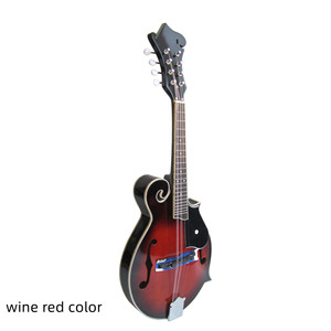 Mandolino per chitarra a 8 corde tipo F mandolino per strumento musicale tibetano occidentale con strumento a corda con custodia in pelle - Product Image 2
