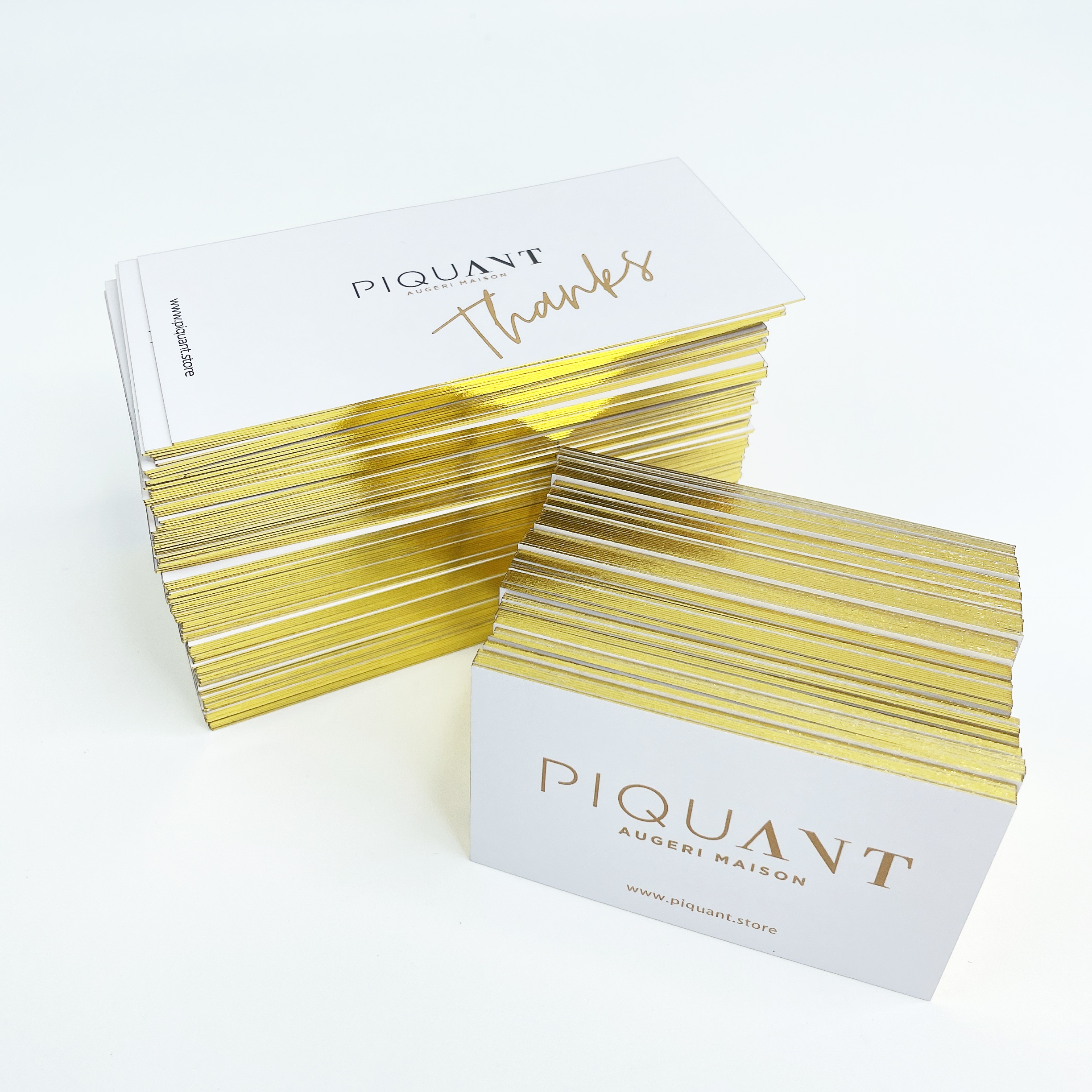 Gold foil edge card