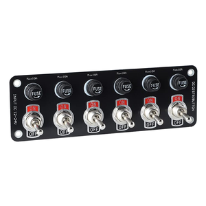 SX-TECH yeni 6-in-1 geçiş anahtarı paneli kiti su geçirmez DC 12V 10A sigorta SPST için çok anahtarı araba RV tekne 6-Gang geçiş anahtarı - Product Image 1