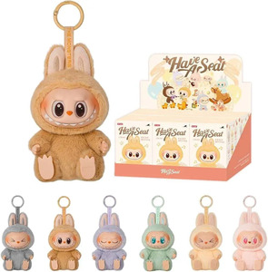 正品Popmart Labubu怪物刺激马卡龙V2聚氯乙烯盲盒图可爱毛绒娃娃神秘玩具 - Product Image 1