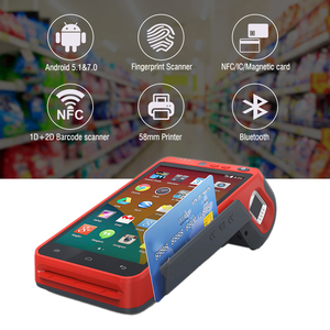 Портативный смарт-POS NFC считыватель платежей Android POS-терминал 4G WiFi NFC Встроенный принтер Z100