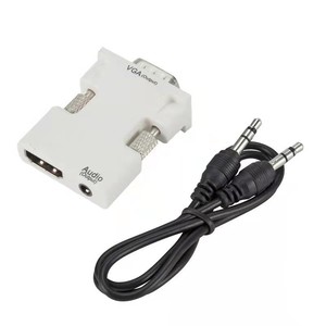 Cable para interfaz VGA a convertidor de interfaz compatible con HDMI con adaptador de proyector de computadora de audio