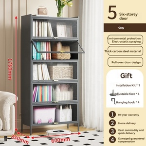 Metal çok katmanlı toz geçirmez kitaplık gizli kapı/ev çok fonksiyonlu oyuncak kitap nem geçirmez kitaplık - Product Image 4