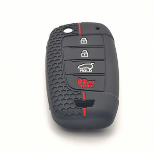 เคส4ปุ่มสำหรับ Hyundai Tucson Accent Elantra Verna Veloster 2022รีโมทรถยนต์ทำจากซิลิโคน - Product Image 1