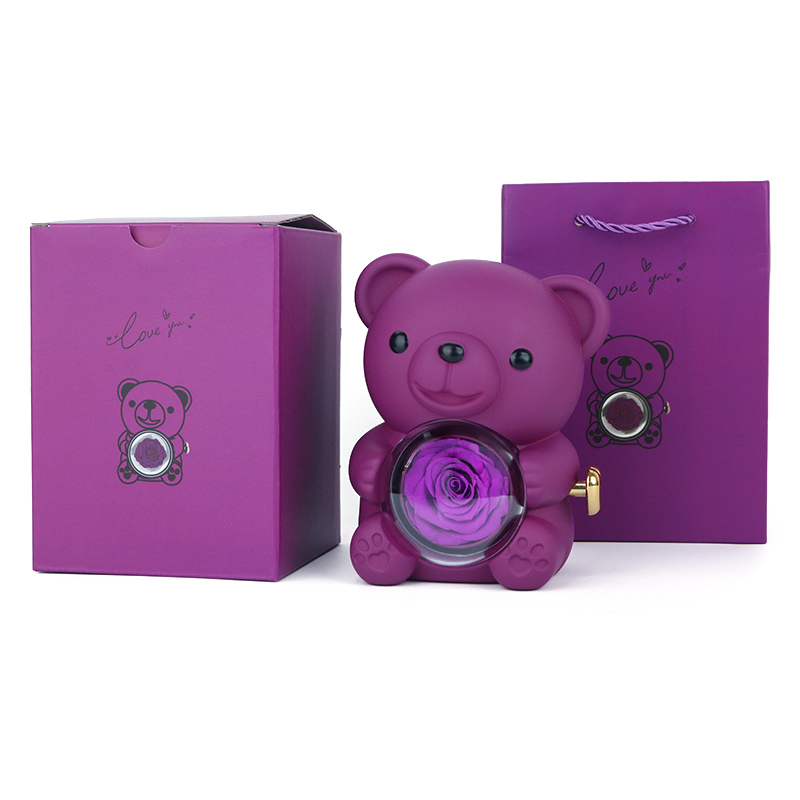 Fleur stabilisée violette