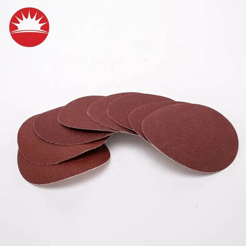 2024 New 125mm 5 Inch Red Wear-Resistant And Durable Customizable Size Disc Round Sandpaper