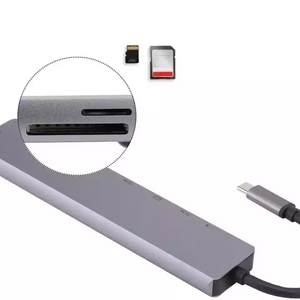 8合1扩展器适配器SD TF读卡器c型usb 3.0对接，用于计算机多功能USB集线器 - Product Image 5