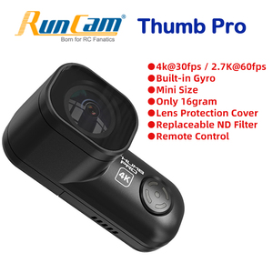 RunCam başparmak Pro 4K dahili Gyro Mini boyutu sadece 16 gram değiştirilebilir ND filtre FPV Drone eylem Mini kamera - Product Image 2