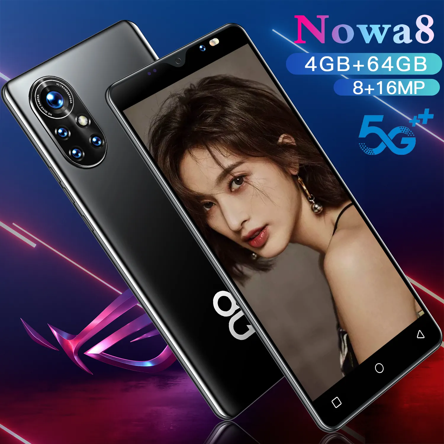 Nowa8-teléfono móvil con pantalla de 5,0 pulgadas, sistema Android, Tarjeta Sim Dual, 5g, novedad