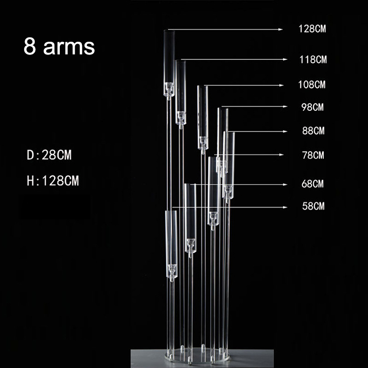 8 arms Acrylic Candle Candelabra 1