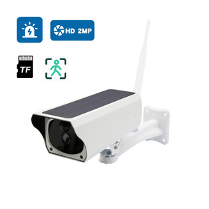 Cámara tipo bala CCTV IP inalámbrica de 2MP, Audio bidireccional con energía solar, visión nocturna, detección de movimiento, batería, cámara de red de seguridad - Product Image 4