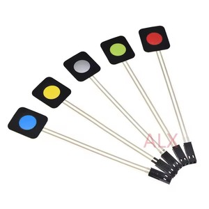 Interruttore a membrana matrice tastiera 1/2/3/4 chiave rosso verde grigio giallo tastiera per Arduino fai da te chiave singola - Product Image 3